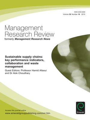 cover image of Management Research Review, Volume 38, Number 10